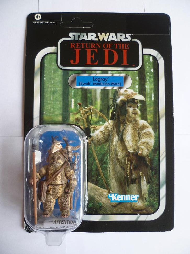 STARWARS VINTAGE COLLECTION ROTJ VC55"LOGRAY EWOK"UIT 2011, Verzamelen, Star Wars, Zo goed als nieuw, Actiefiguurtje, Ophalen of Verzenden