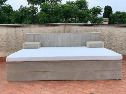 Mooi lounge bed van gebruikt steigerhout, Tuin en Terras, Ligbedden, Nieuw, Ophalen of Verzenden