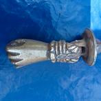 Antieke,  bronzen deurklopper met toebehoren., Ophalen of Verzenden