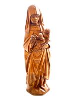 Sculpture en bois de chêne de Sainte Anne XVIe siècle., Enlèvement ou Envoi