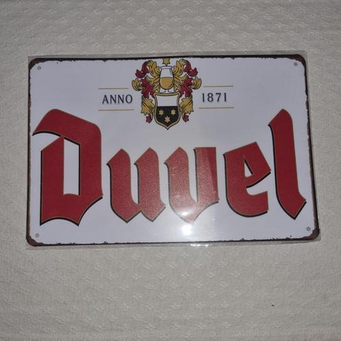 Bordje DUVEL MOORTGAT, Verzamelen, Biermerken, Nieuw, Reclamebord, Plaat of Schild, Duvel, Ophalen of Verzenden