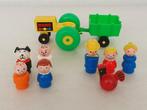 Lot Fisher-Price met 8 figuren en tractor, Kinderen en Baby's, Speelgoed | Fisher-Price, Ophalen of Verzenden, Gebruikt, Speelset