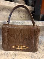Vintage handtas phyton leer, Handtassen en Accessoires, Tassen | Damestassen, Ophalen of Verzenden, Zo goed als nieuw, Handtas