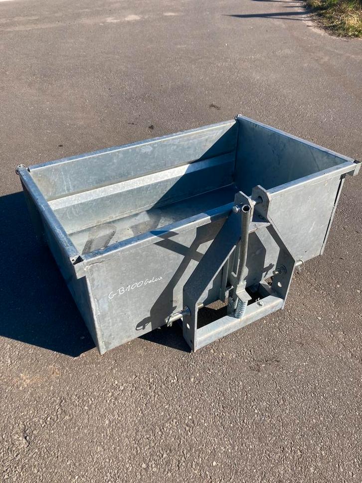 Grondbak 1 m gegalvaniseerd minitraktor, Hobby en Vrije tijd, Overige Hobby en Vrije tijd, Nieuw, Ophalen