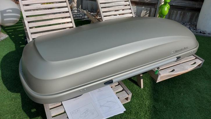 Dakkoffer Mercedes en dakrails NIEUW!, Autos : Divers, Coffres de toit, Enlèvement