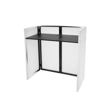 Omnitronic Compact Mobile DJ Stand inclusief afscherming Wit beschikbaar voor biedingen