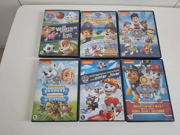 6 Nickelodeon-dvd's - Paw Patrol, Cd's en Dvd's, Dvd's | Tekenfilms en Animatie, Zo goed als nieuw, Europees, Tekenfilm, Alle leeftijden