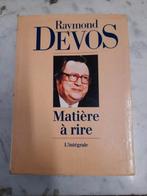 Raymond Devos Matiere a rire L'integrale, Ophalen of Verzenden, Zo goed als nieuw