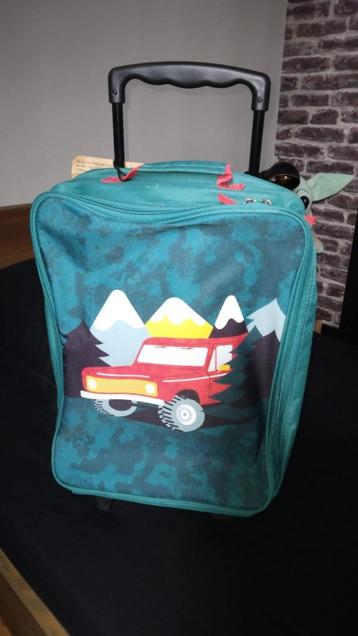 Set de valise garçon vert neuf, Enlèvement, Neuf, Poignée extensible