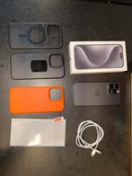 Apple Iphone 15 Pro Max 256gb - zwart titanium - hoesjes, Ophalen, Zwart, Zo goed als nieuw, IPhone 15 Pro Max