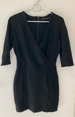 Zwarte casual jurk "Zara basic" maat 38/Medium, Kleding | Dames, Jurken, Maat 38/40 (M), Onder de knie, Zo goed als nieuw, Zwart