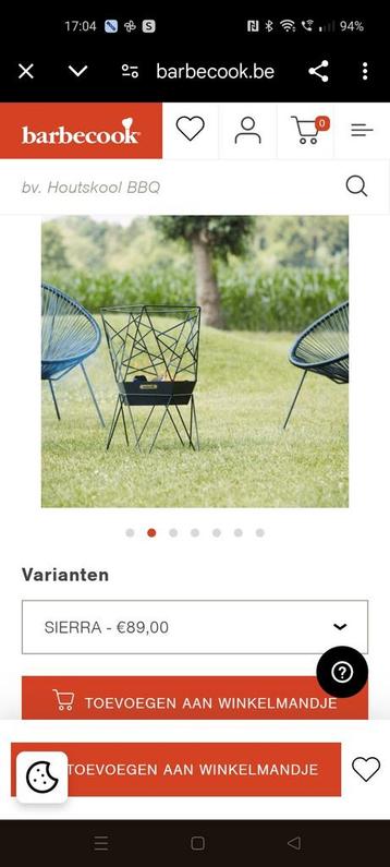 Vuurkorf Barbecook, Tuin en Terras, Ophalen, Vuurkorf