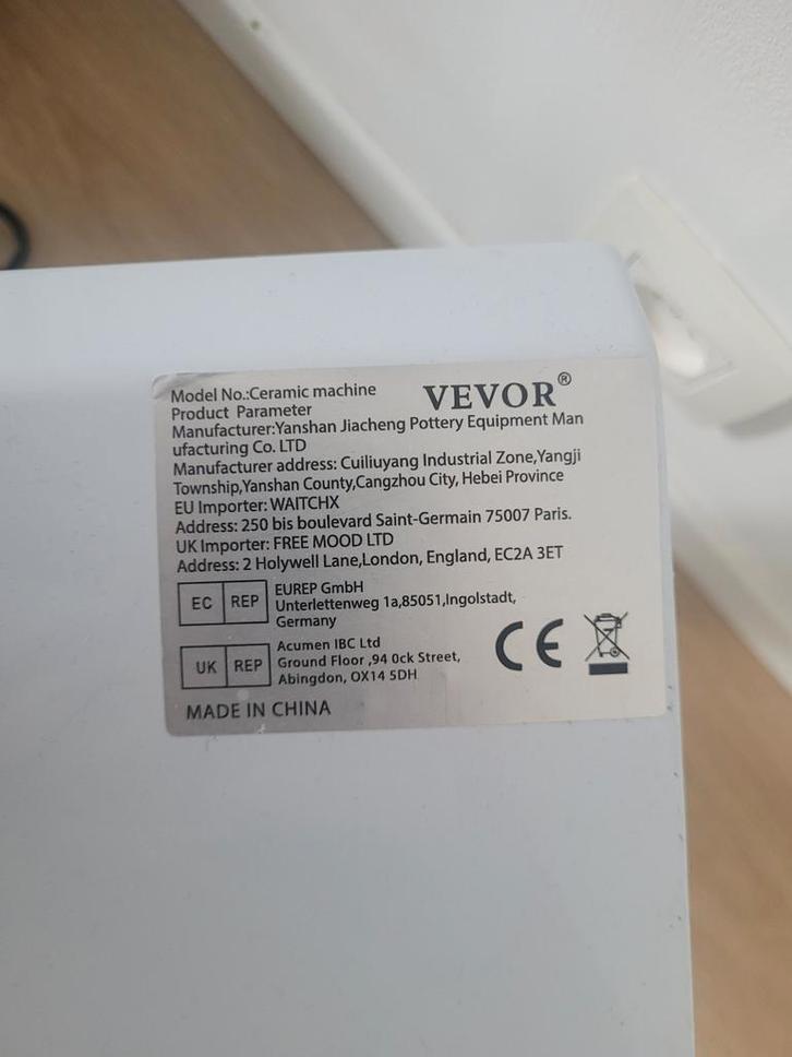 Vevor draaitafel pottenbakken gebruikt met batsysteem, Hobby en Vrije tijd, Pottenbakken, Gebruikt, Ophalen