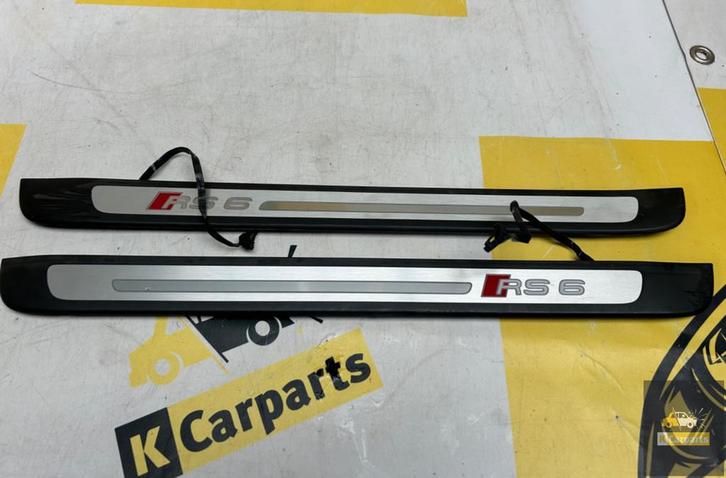 Audi RS6 4G Facelift instaplijsten verlichting 4G0947405D, Auto-onderdelen, Carrosserie, Audi, Voor, Links, Gebruikt