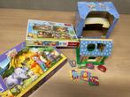 Set van Winnie de Poeh puzzels en speelhuisje., Kinderen en Baby's, Speelgoed | Educatief en Creatief, Puzzelen, Ophalen of Verzenden