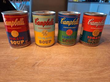 Andy Warhol- Campbells Tomato Soup x4.  beschikbaar voor biedingen