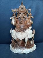Statue en bois de Ganesh/Ganapati faite à la main, Enlèvement ou Envoi, Neuf