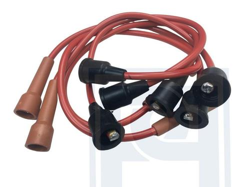 Volvo Bougiekabelset 140+ 1800S+P1800E+P1800ES rood silicon, Auto-onderdelen, Motor en Toebehoren, Volvo, Nieuw, Ophalen of Verzenden