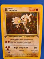 Hitmonlee 7/62 - Fossil (1st edition), Hobby en Vrije tijd, Verzamelkaartspellen | Pokémon, Verzenden, Gebruikt