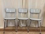 Drie vintage Formica stoelen, Huis en Inrichting, Ophalen, Zo goed als nieuw