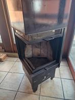 Houtkachel liftdeur, Huis en Inrichting, Kachels, Ophalen, Houtkachel, Zo goed als nieuw, Inbouw