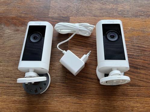 Lot de 2 RING Stick Up Cam Pro Outdoor New model 2023, TV, Hi-fi & Vidéo, Caméras de surveillance, Comme neuf, Caméra extérieure