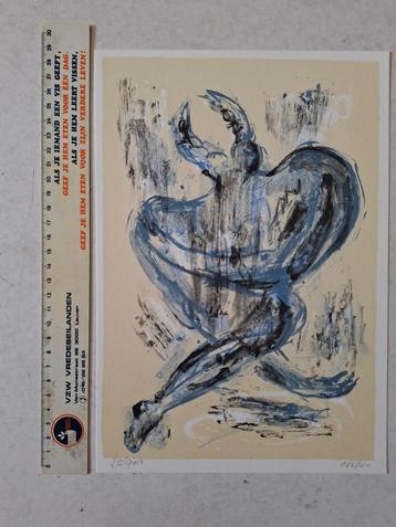 Litho Jean Bilquin MensBeeld uit 1992 beschikbaar voor biedingen