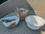 Lot rieten mandjes, Tuin en Terras, Overige materialen, Gebruikt, Binnen, Ophalen of Verzenden