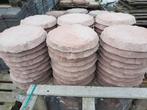 Beton stap tegels kleur bruin  boomstam look., Tuin en Terras, Tegels en Klinkers, Ophalen of Verzenden, Zo goed als nieuw, Beton