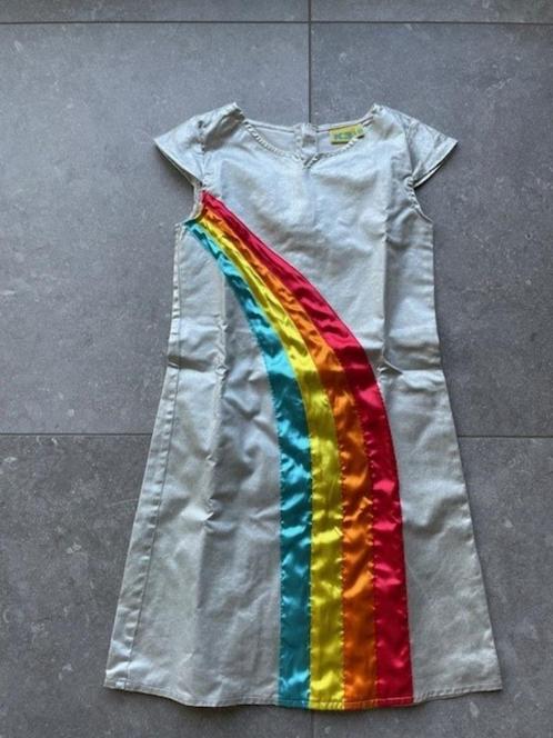 K3 regenboogkleedje zilver JBC maat 146-152, Kinderen en Baby's, Carnavalskleding en Verkleedspullen, Zo goed als nieuw, Jongen of Meisje