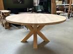 Tafelblad rond | 40mm dik | massief eiken | recht & verjongd, Huis en Inrichting, Tafels | Eettafels, Nieuw, Eikenhout, Rond, Hout