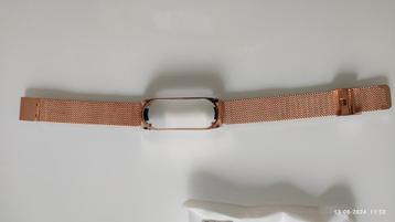 Xiaomi Mi band 5 en Mi Band 6 - armband - goudroze - NIEUW  beschikbaar voor biedingen