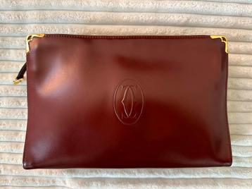 Clutch handtasje van Cartier Bordeaux  beschikbaar voor biedingen