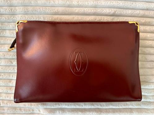 Clutch handtasje van Cartier Bordeaux, Handtassen en Accessoires, Toilettassen, Zo goed als nieuw, Ophalen