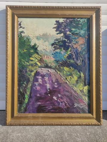 huile sur toile signe dupont beschikbaar voor biedingen