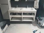 Badkamer meubel 2 lavabo's en spiegelkast, Huis en Inrichting, Badkamer | Badkamermeubels, Ophalen of Verzenden, Gebruikt, Spiegelkast