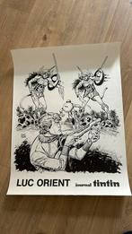 Paape Luc Orient affiche journal Tintin annees 80, Verzamelen, Ophalen of Verzenden, Zo goed als nieuw