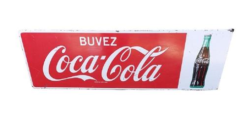 Coca-Cola email Koekelberg 1967., Verzamelen, Merken en Reclamevoorwerpen, Gebruikt, Reclamebord, Ophalen