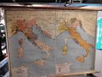 Oude  schoolkaart   van  Italië, Antiek en Kunst, Ophalen of Verzenden