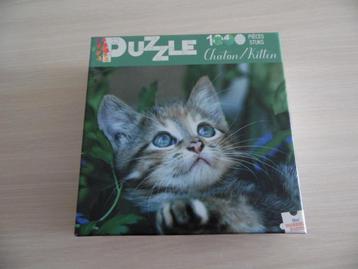 PUZZLE 1000 PIÈCES    CHATON, Enlèvement ou Envoi, 500 à 1500 pièces, Comme neuf, Puzzle