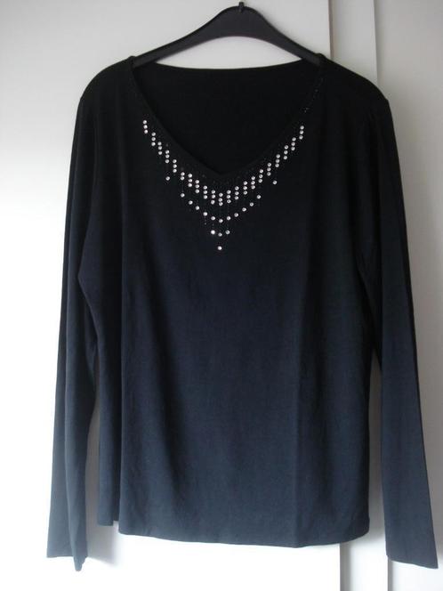 Zwarte longsleeve, dames. mt 44/46, Vêtements | Femmes, Blouses & Tuniques, Porté, Taille 42/44 (L), Noir, Enlèvement ou Envoi