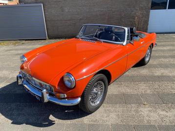 MG B 1.8 Roadster 1972 Overdrive nette staat, Autos, MG, B, Achat, Cabriolet, Boîte manuelle