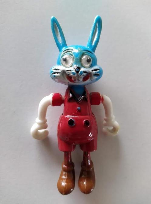 Vintage Paashaas - Bewegende oogjes - Harde Plastic, Verzamelen, Poppetjes en Figuurtjes, Gebruikt, Ophalen of Verzenden