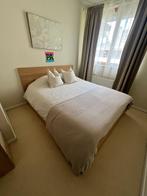 IKEA MAMLA 160x200 bed in zeer goede staat beige kleur, Huis en Inrichting, Slaapkamer | Bedden, Ophalen, Gebruikt, Beige, Tweepersoons