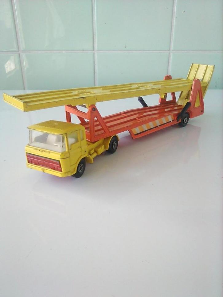 Vintage Matchbox superkings AFHALING LEES BESCHRIJVING, Hobby en Vrije tijd, Modelauto's | Overige schalen, Gebruikt, Bus of Vrachtwagen