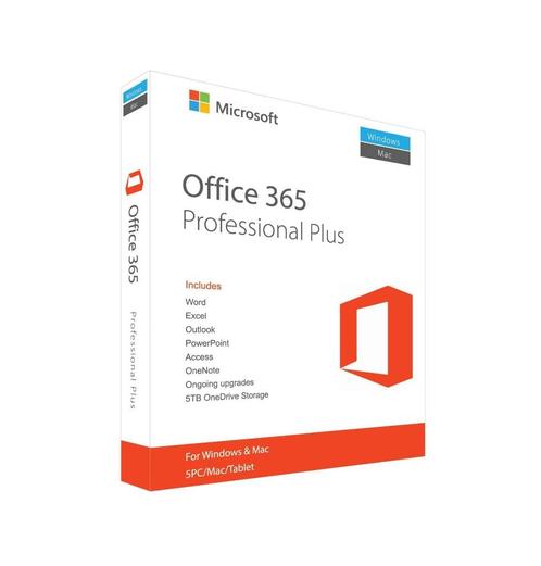Office 365 Pro Plus (voor 5 pc's), Computers en Software, Office-software, Nieuw, Android, iOS, MacOS, Windows, Access, Excel