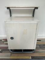 Vintage nachtkastje met opbergruimte, Huis en Inrichting, Ophalen, Gebruikt, Vintage