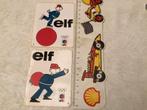 Benzine naft reclame ELF olympische spelen stickers 1970-80, Collections, Enlèvement ou Envoi