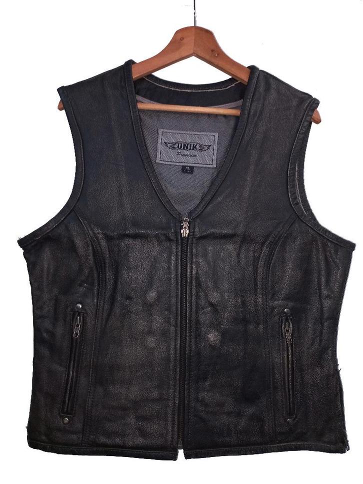 Nieuw leren motorvest, Motoren, Kleding | Motorkleding, Jas | leer, Dames, Heren, Kinderen, Nieuw met kaartje, Verzenden