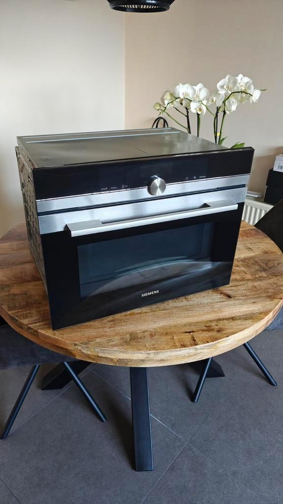 Siemens combi oven CM636GBS1, Elektronische apparatuur, Ovens, Gebruikt, Inbouw, Oven met grill, 45 tot 60 cm, 45 tot 60 cm, Hete lucht